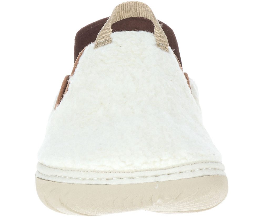 Merrell Slip Ons Damskie Białe - Hut Moc Cocoa - 290387-VAC